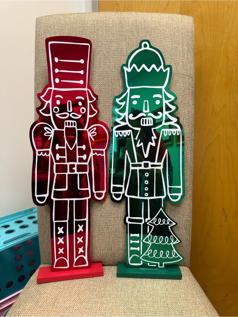 NWT Holiday Nutcracker Decor Set - Red & Green